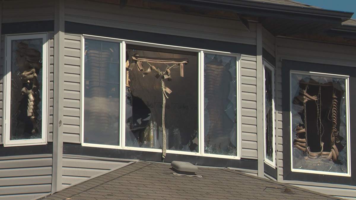A home near 92a Avenue and 208 Street in west Edmonton’s Lewis Estates neighbourhood was destroyed by fire after a cigarette was improperly put out in a planter on a deck. May 6, 2018.