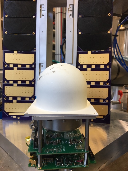 A research team at McMaster University designed and built this detector to be launched into space where it will measure and track astronauts' exposure to radiation. 