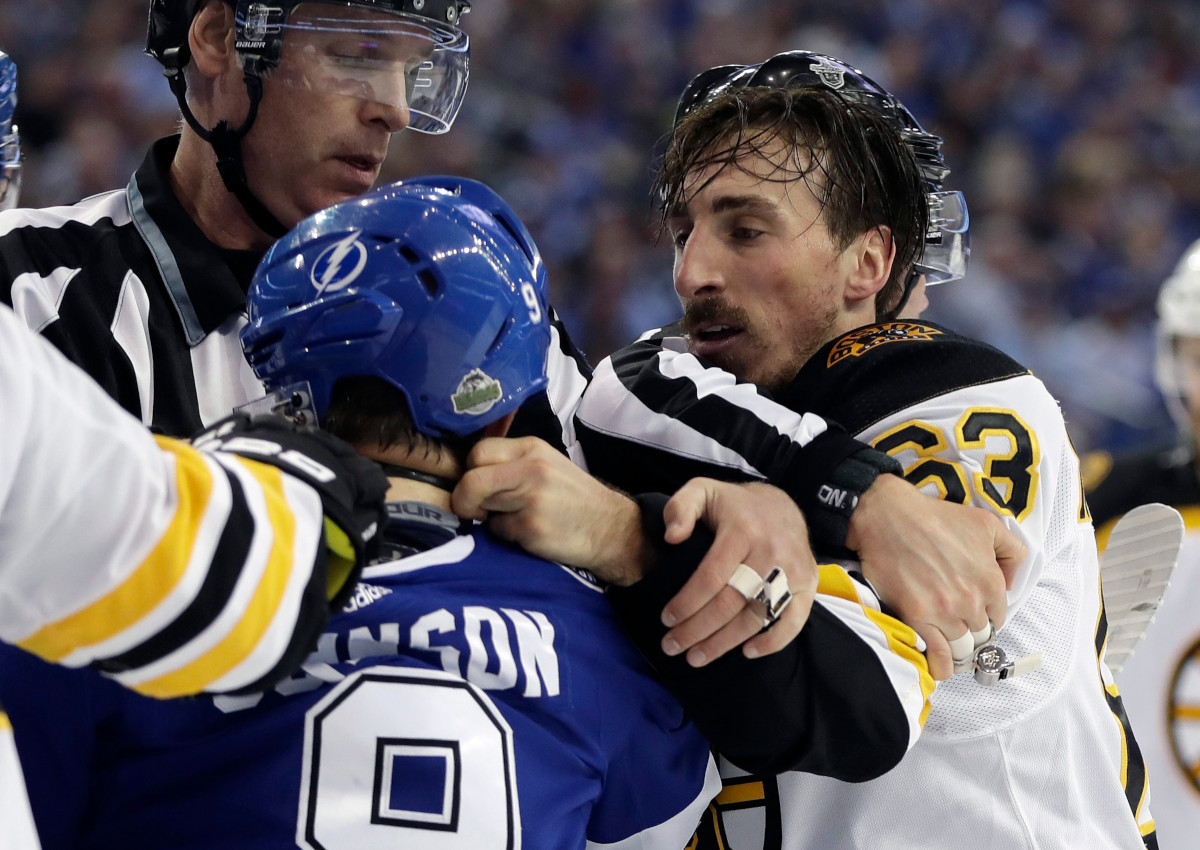 Brad Marchand's not one to hold his licker