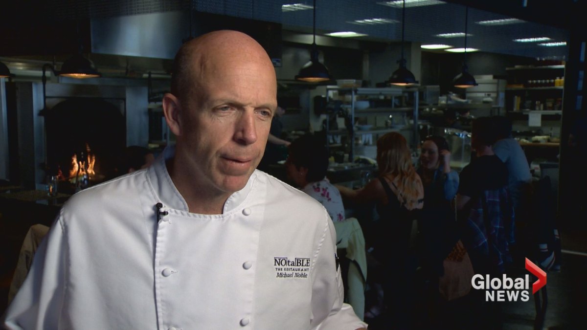Calgary chef Michael Noble has been charged with sexual assault involving an employee.