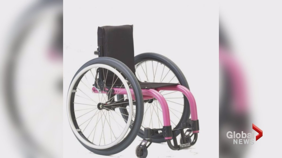 Calgary police are looking for a wheelchair that was in the back of a minivan stolen from a southeast Calgary home on May 24. 