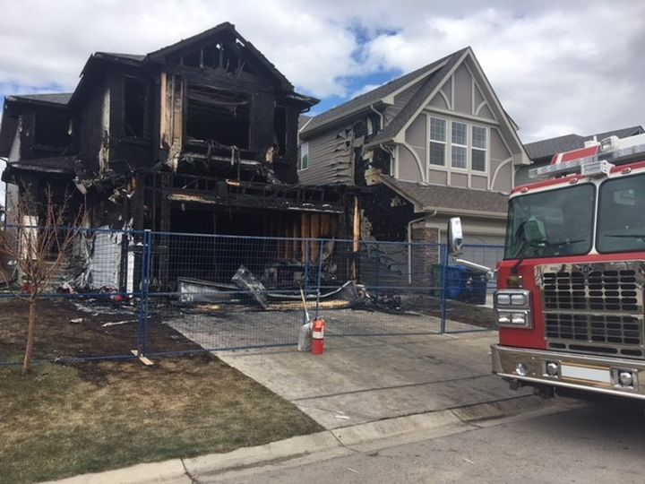 A fire on May 8 damaged a home on Brightoncrest Common S.E. in Calgary