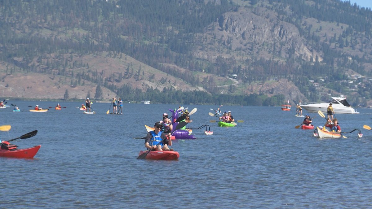 The recently opened Kelowna Paddle Trail is 27 kilometres of marked off waters for people to explore.