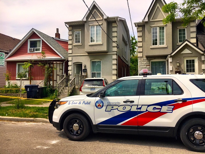 Toronto police are investigating a suspicious death on Torrens Avenue. 