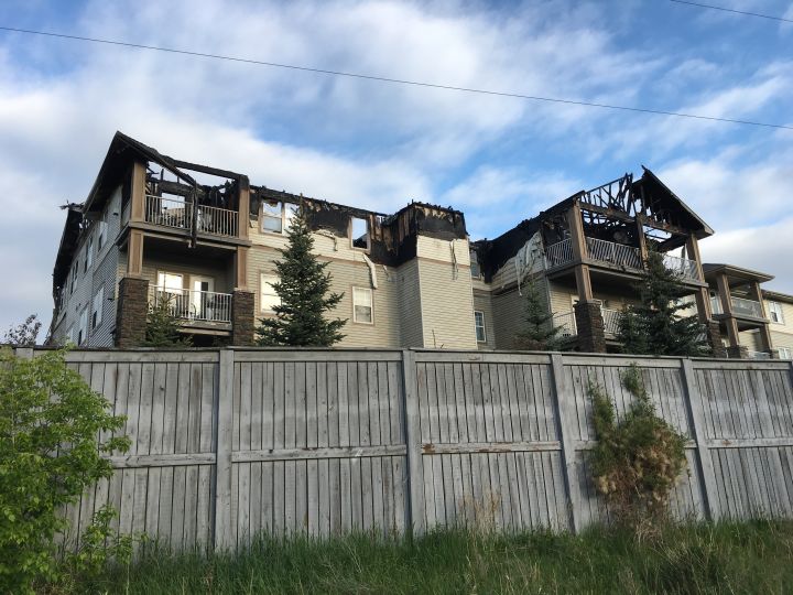 A residential building in Inglewood was severely damaged in a four-alarm fire Wednesday.