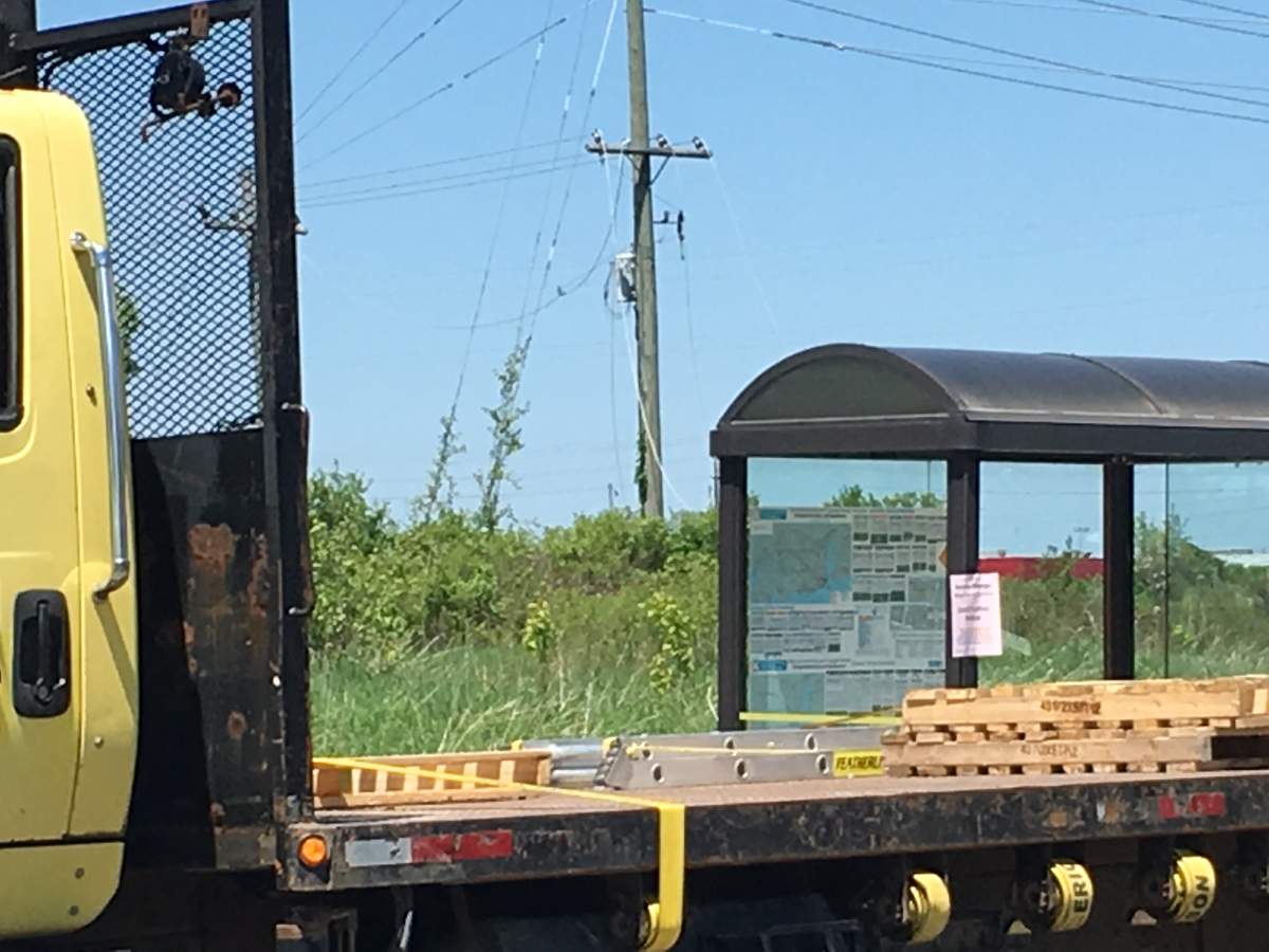 A photo of the downed power lines on Tanner Drive in Kingston on Tuesday.