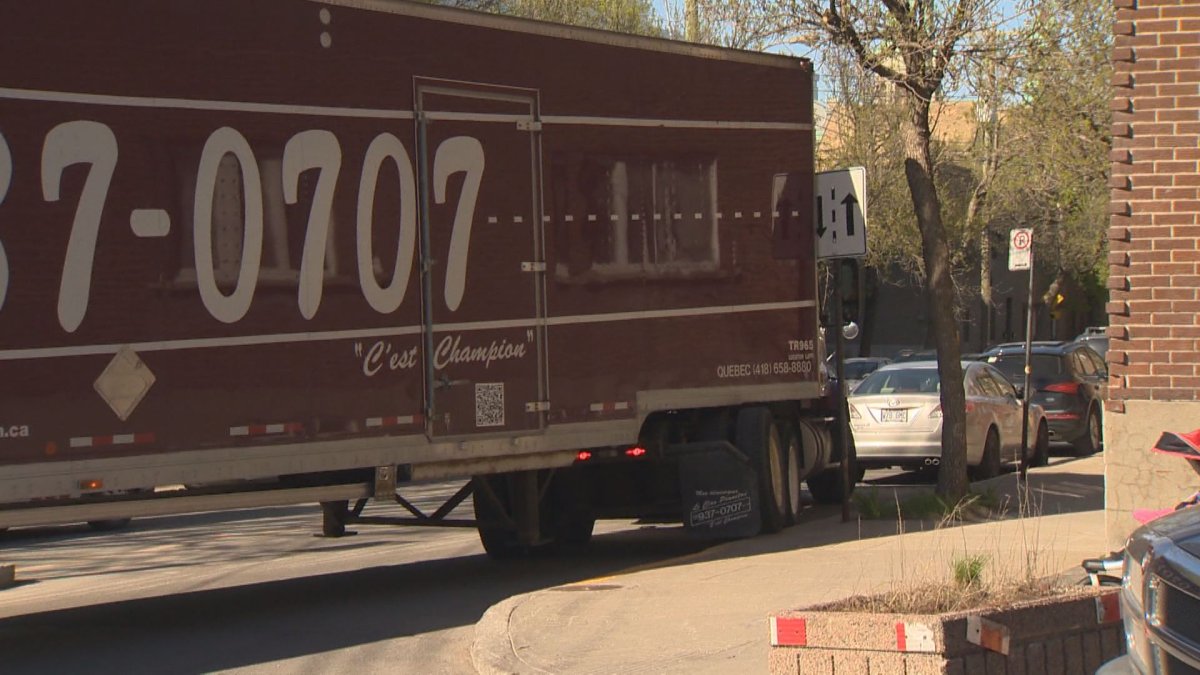 St-Henri residents say truck safety is a concern on Rose-de-Lima Street.