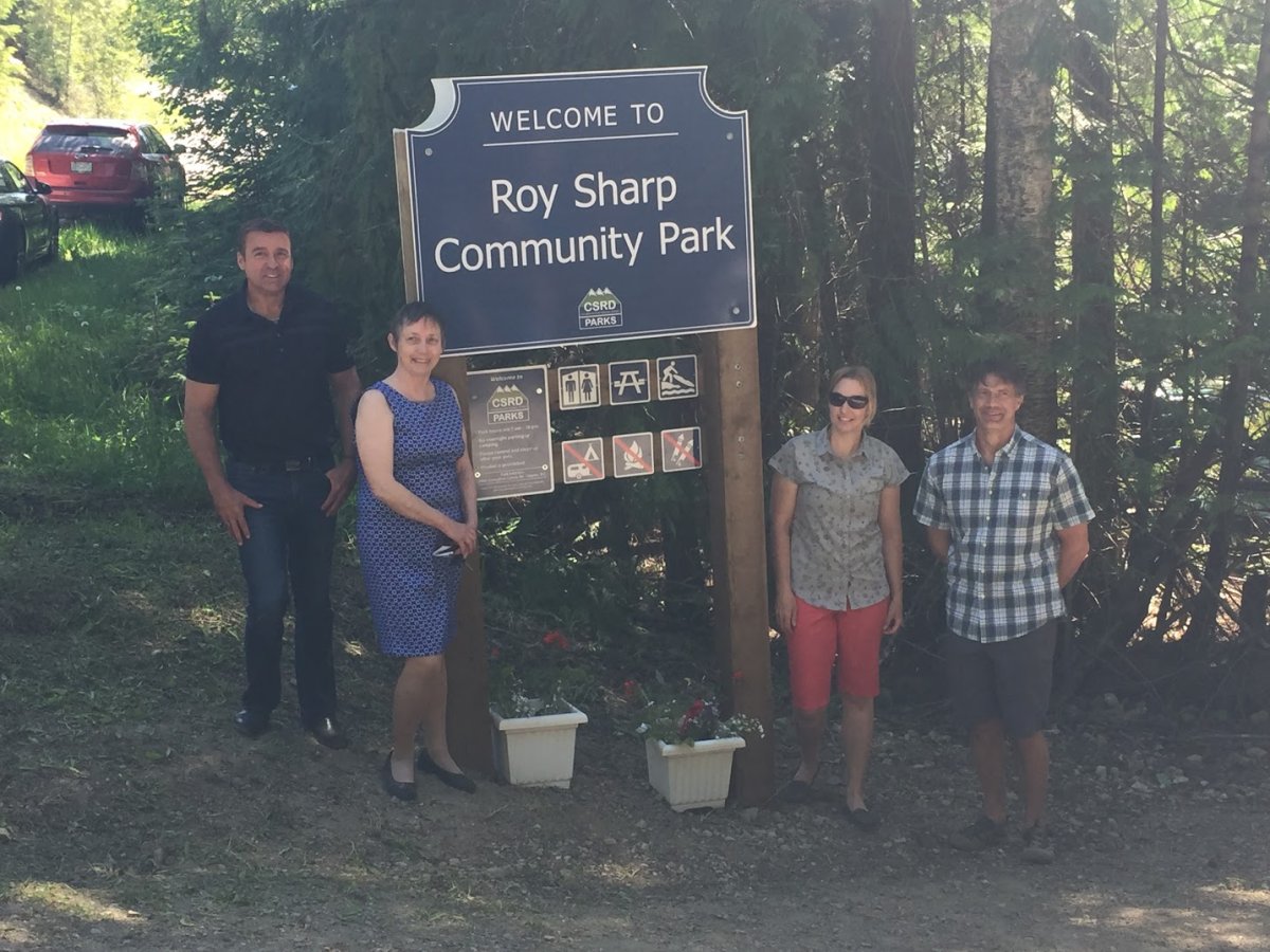 A Shuswap park has been renamed in memory of landslide victim Roy Sharp. 