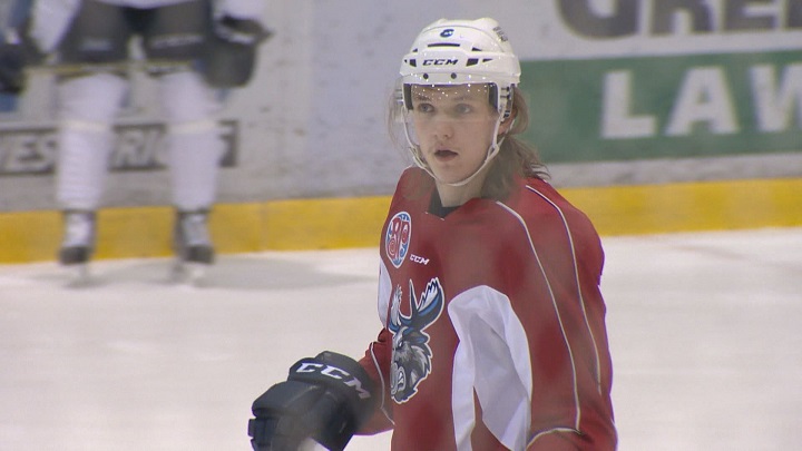 Defenceman Sami Niku is among 10 players assigned to the Manitoba Moose Friday.