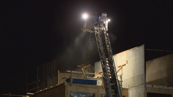 It is the second fire in just under a month at the construction site of the new Sandman Hotel in Saskatoon.