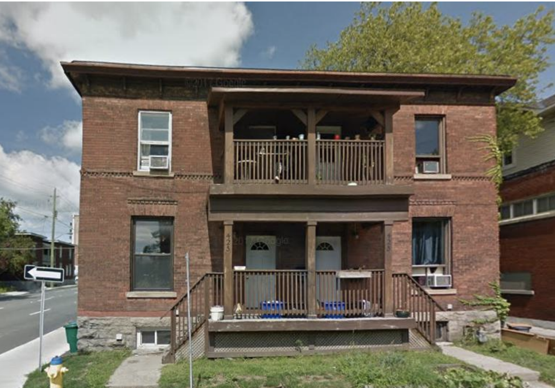 The current design for the proposed development involves the removal of one maple tree that sits between two residences on McLeod Street.