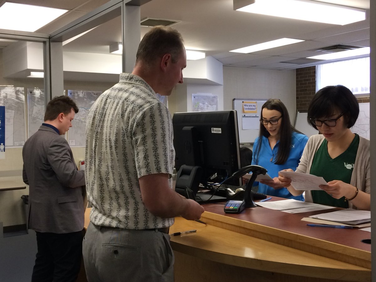 Sean O'Connell filed his nomination papers at about 10 a.m. Tuesday morning.