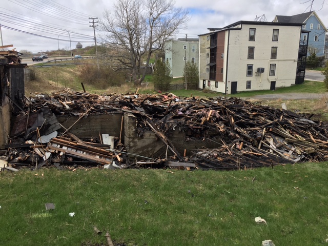 A vacant building fire in Saint John saw the structure collapse about four hours into the blaze.