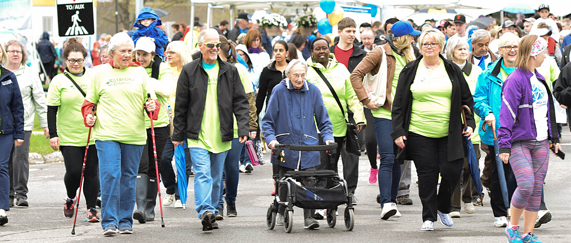 Participants take part in the Walk for Dementia at Tunney's Pasture last year.