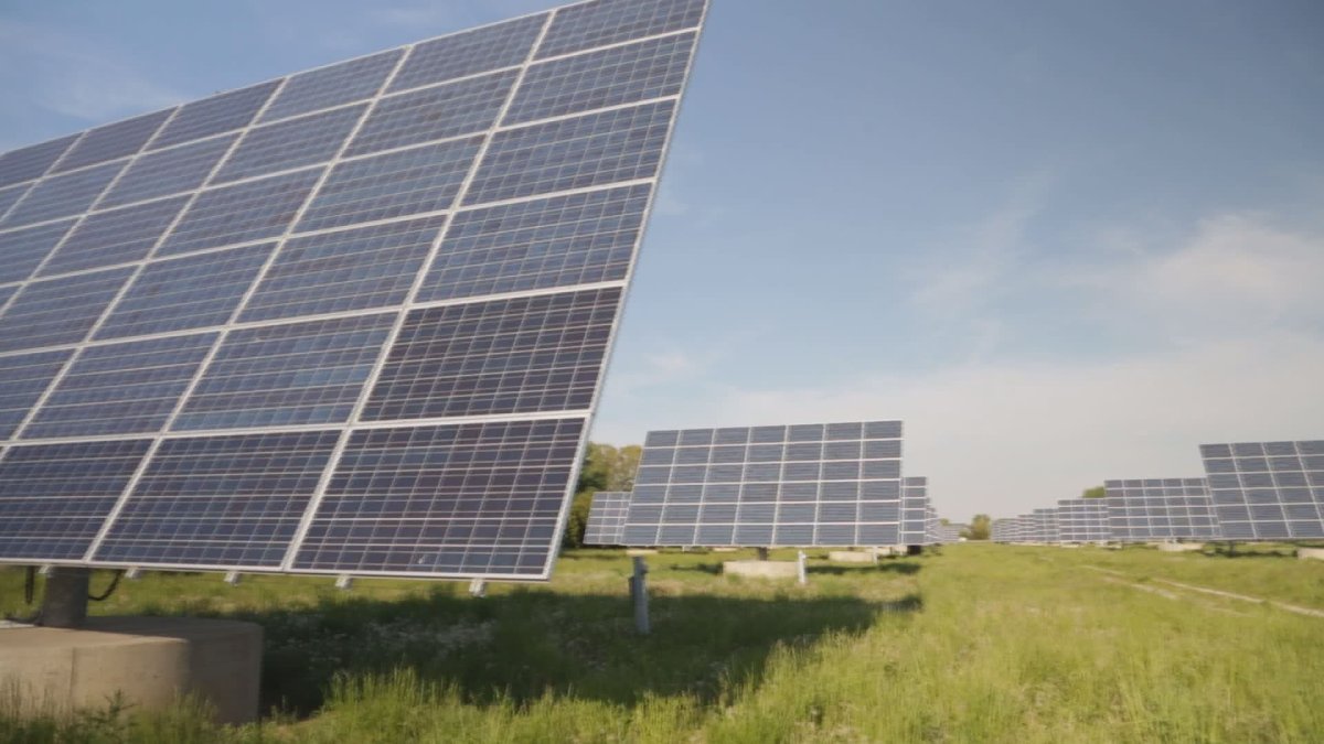 A series of solar panels approved under Ontario's Micro-FIT program. 
