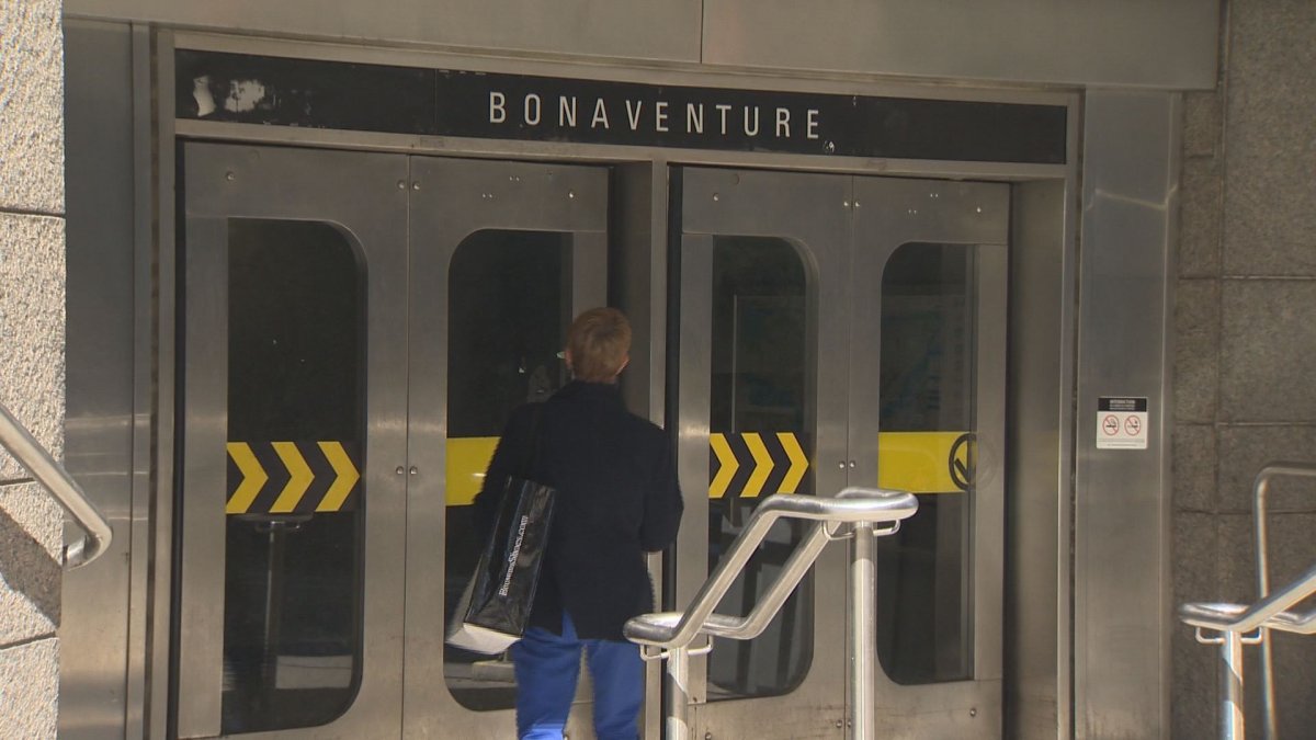 Bonaventure metro station. Tuesday May 08, 2018.