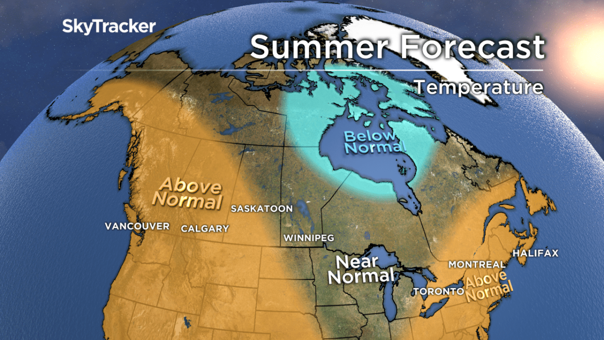 Summer weather forecast A warm Canadian summer, with a few exceptions