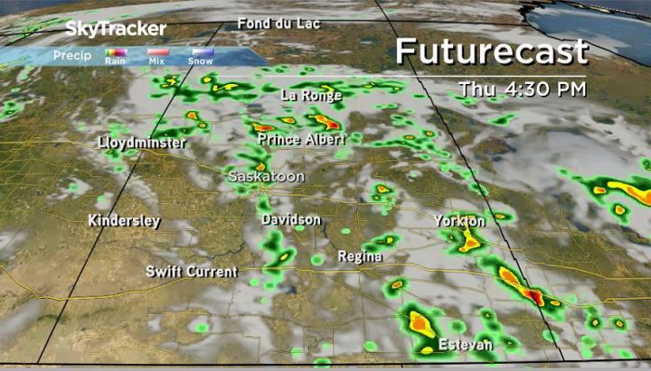 A chance of showers lingers until early Friday.