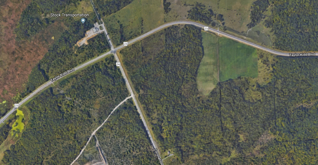 A Google Maps image shows the intersection where the accident occurred.