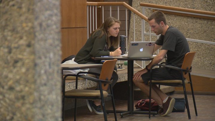 The University of Regina resumed about 20 per cent of its in-person classes to start the fall semester on Monday.