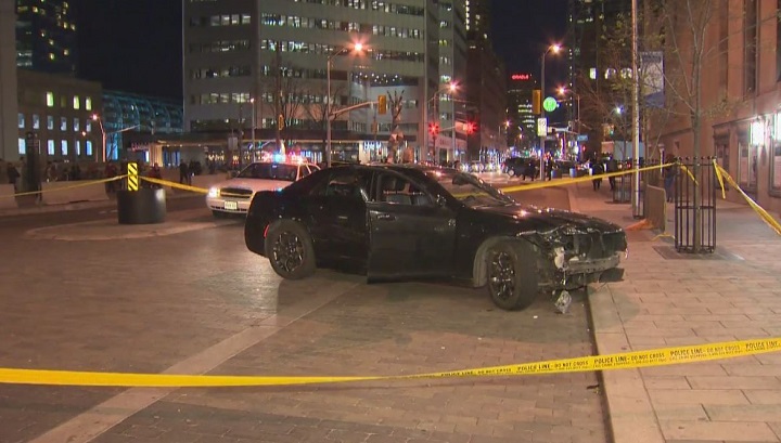 Toronto police said a man has been charged in connection with an alleged impaired driving incident outside of Union Station Friday evening.