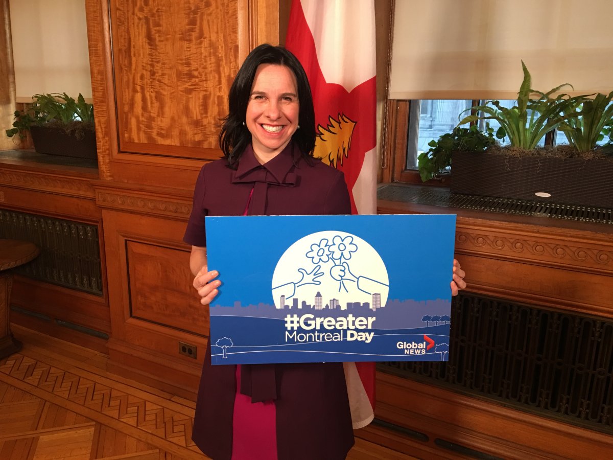 Montreal Mayor Valérie Plante has declared May 10 Greater Montreal Day.