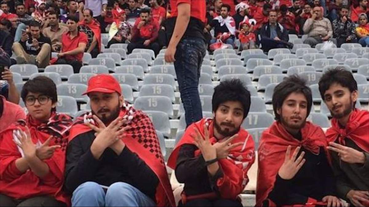 ‘Fearless’ Iranian women with fake beards and wigs defy soccer ban  - image