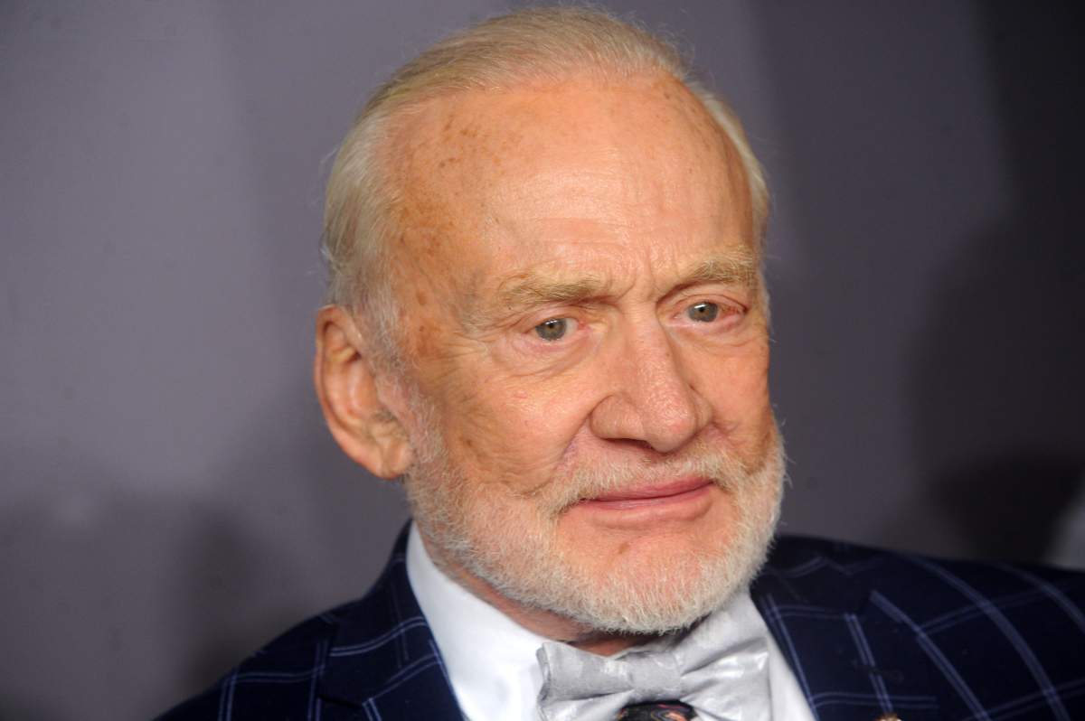 FILE -- Buzz Aldrin attends the 2018 Gala New York at Cipriani Wall Street in New York City, NY, USA, on February 7, 2018. 