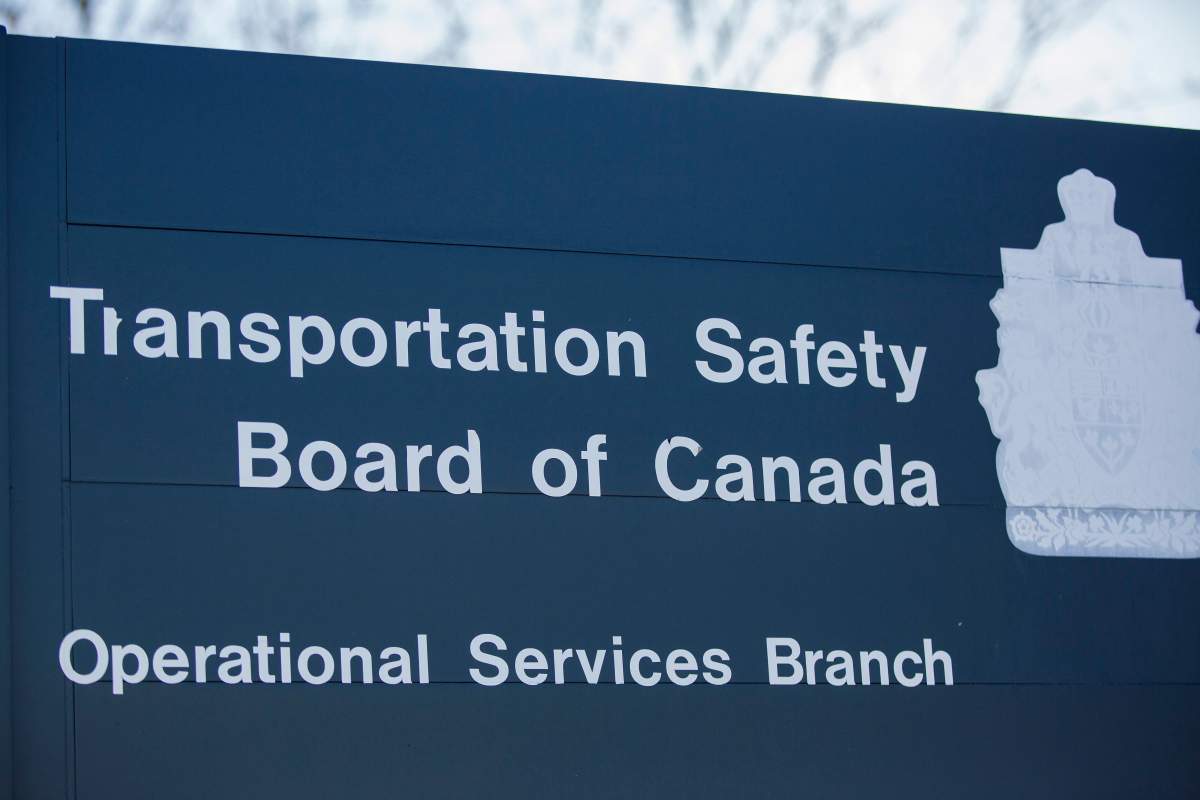 Transportation Safety Board of Canada at Ottawa airport in Ottawa, Ontario on Sunday, March 11, 2018. 
