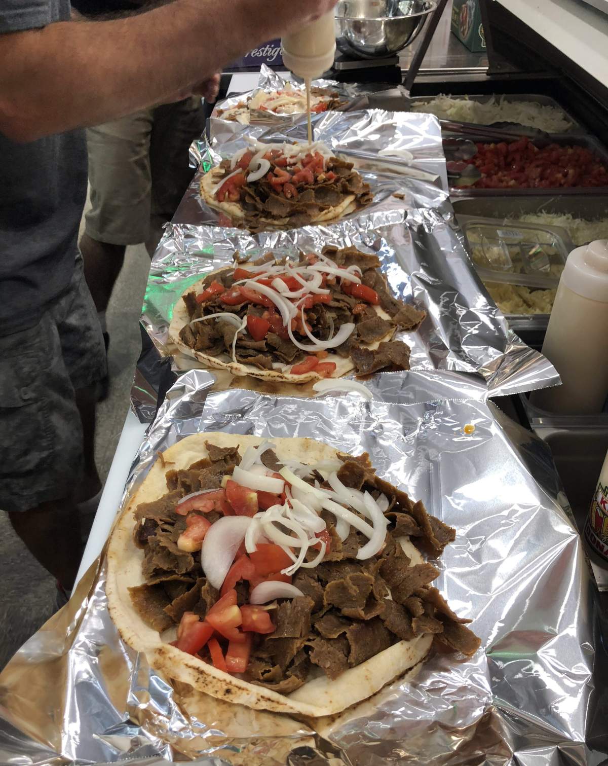 Donairs are shown at a King of Donair location in a handout photo.