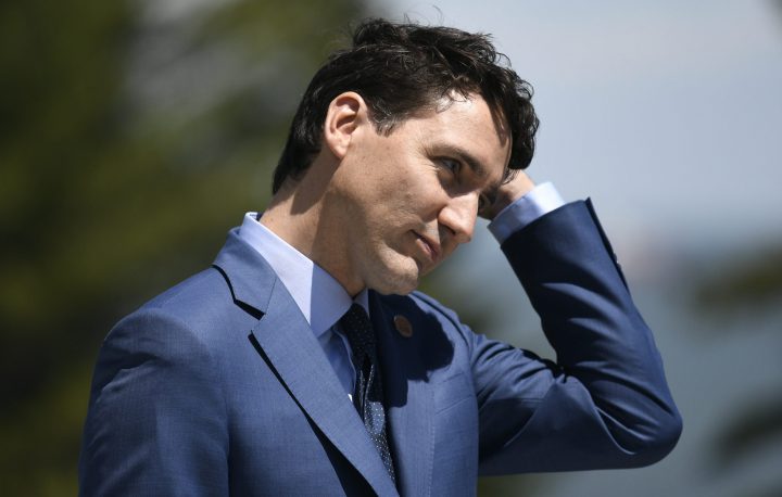 Justin Trudeau at the G7 summit in Charlevoix, Quebec. 
