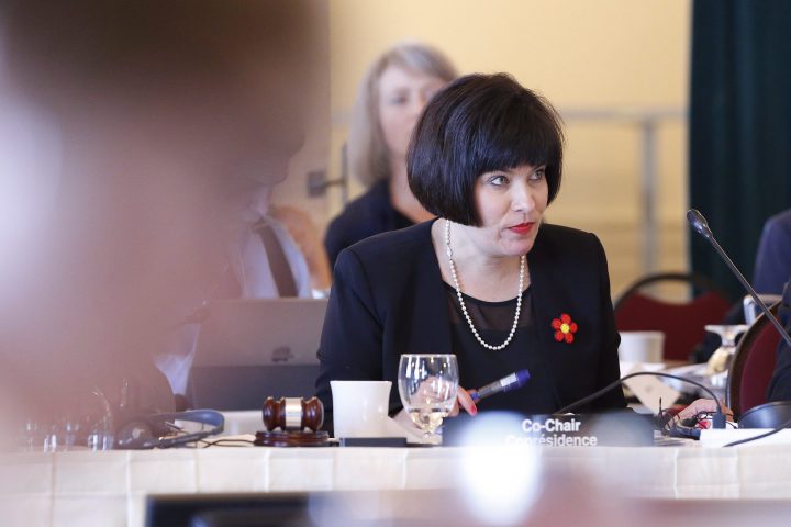 Federal Health Minister Ginette Petitpas Taylor is shown during the Conferences of Federal - Provincial-Territorial Ministers of Health in Winnipeg, Friday, June 29, 2018. 