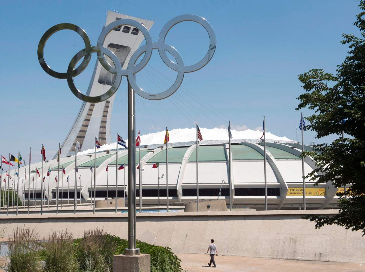 The Olympic Stadium is seen Wednesday, July 6, 2016 in Montreal.