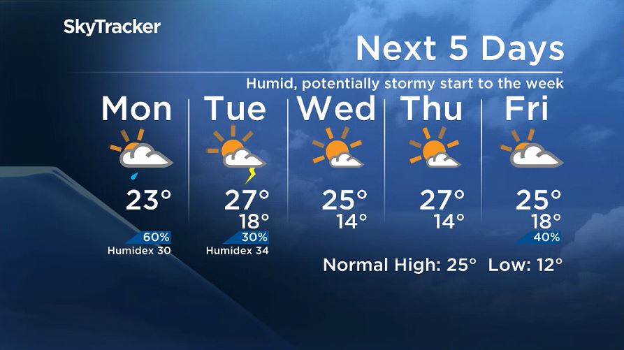 Mike’s Monday Outlook: humid, potentially stormy start to the week - image