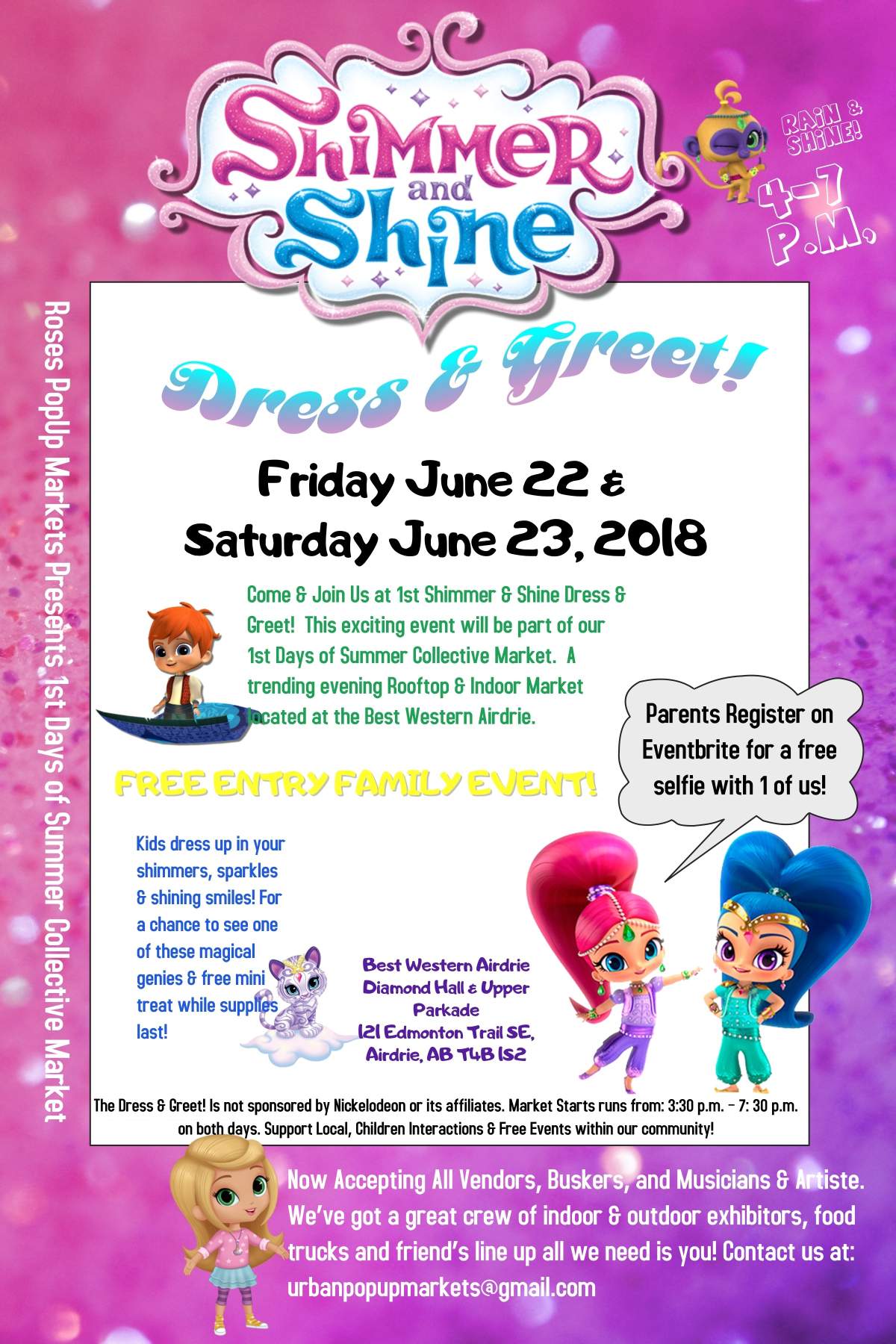 Shimmer and Shine Dress & Greet! - image
