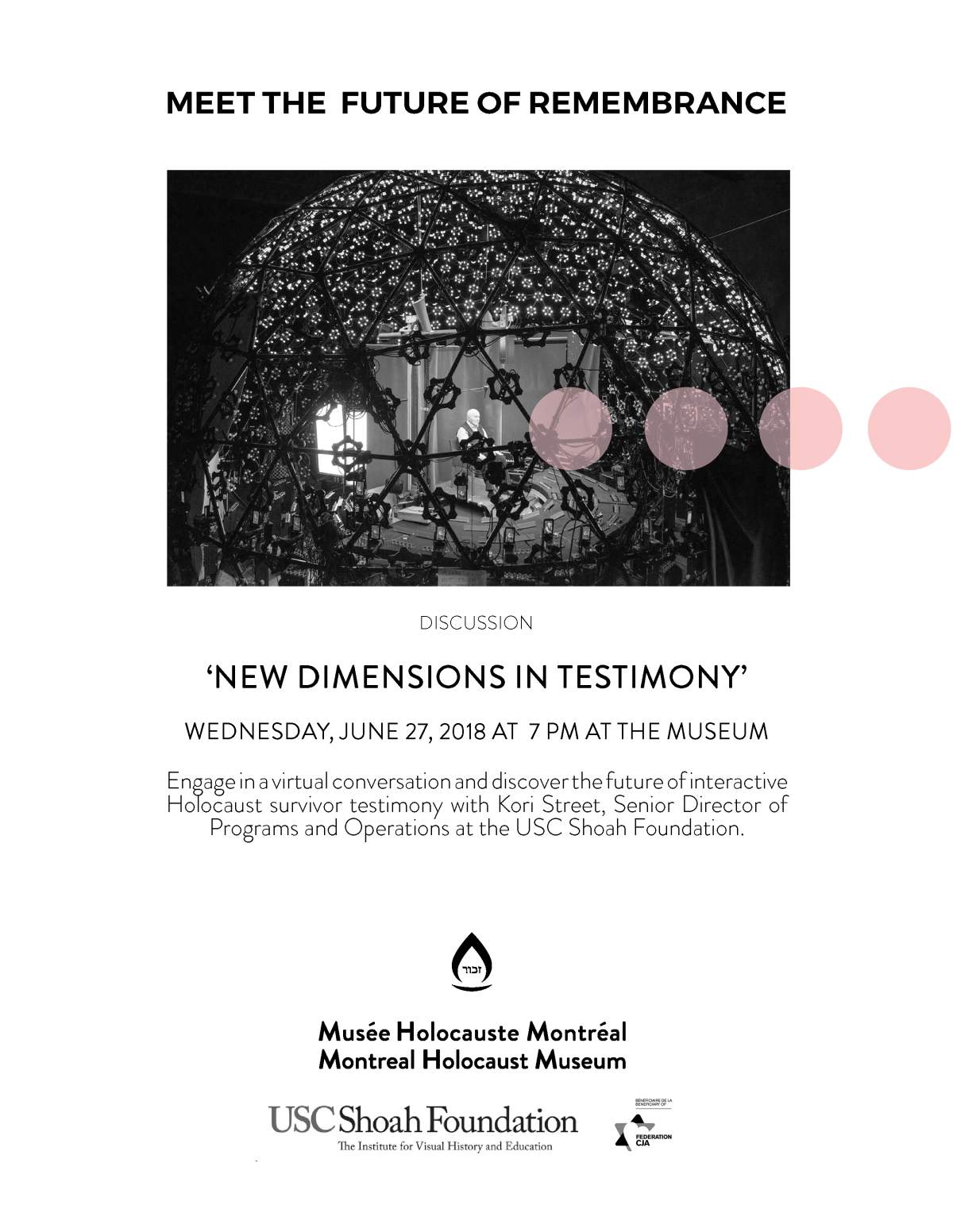 ‘New Dimensions in Testimony’ at the Montreal Holocaust Museum - image