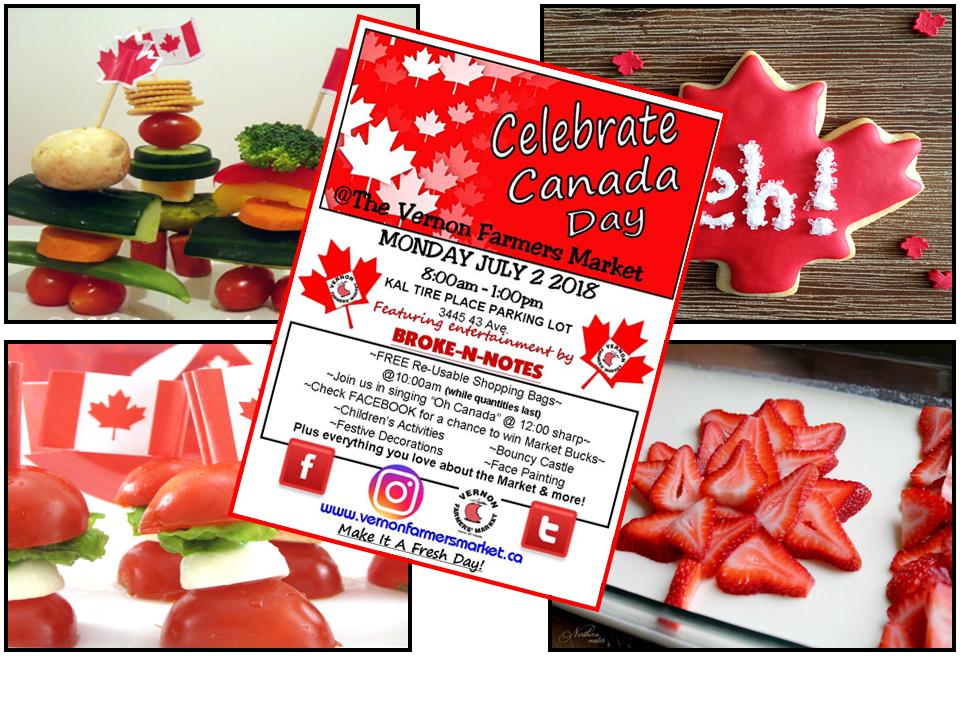 Vernon Farmers Market Canada Day Celebration - image