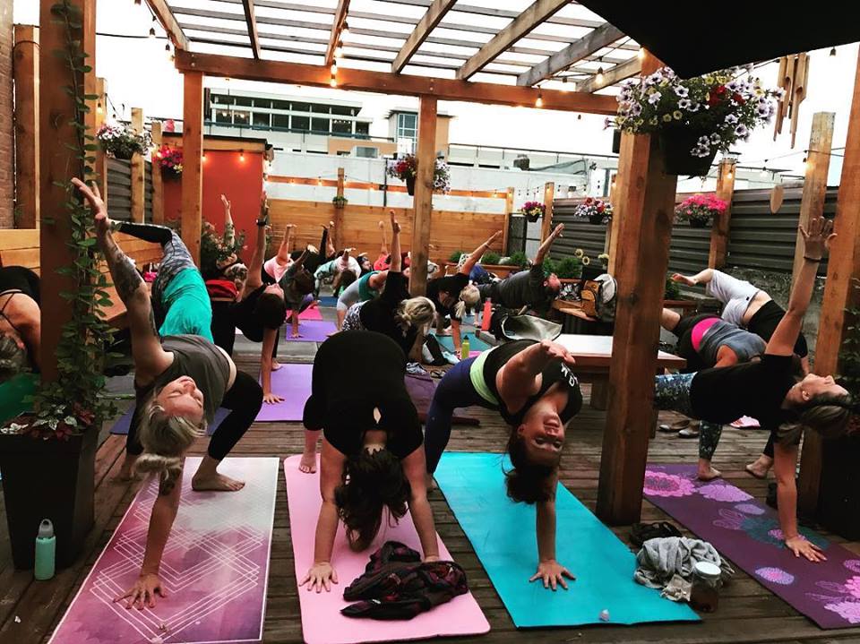 Morning rooftop yoga at the Bean Scene Downtown!! - image