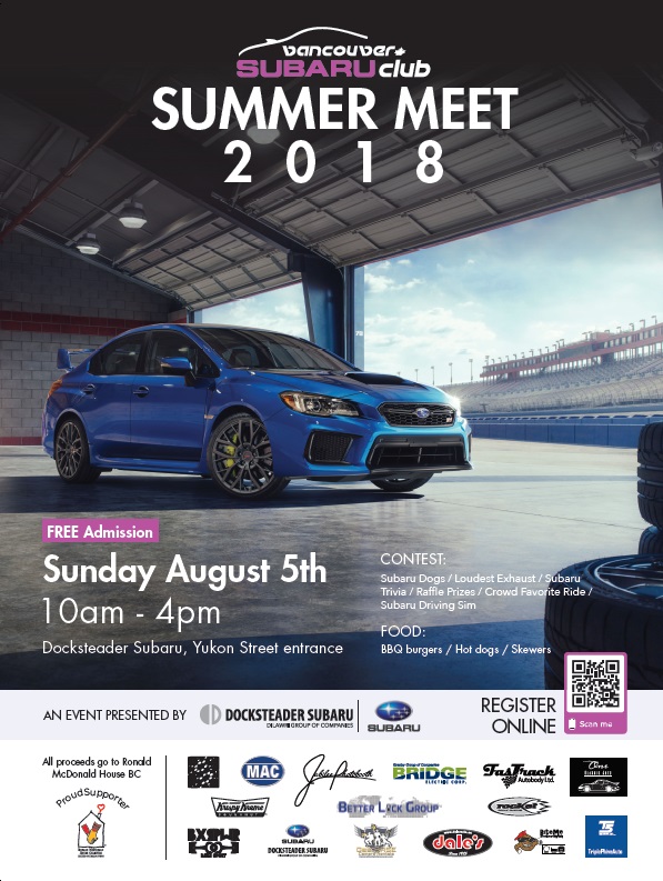 Vancouver Subaru Club Summer Meet 2018 - image