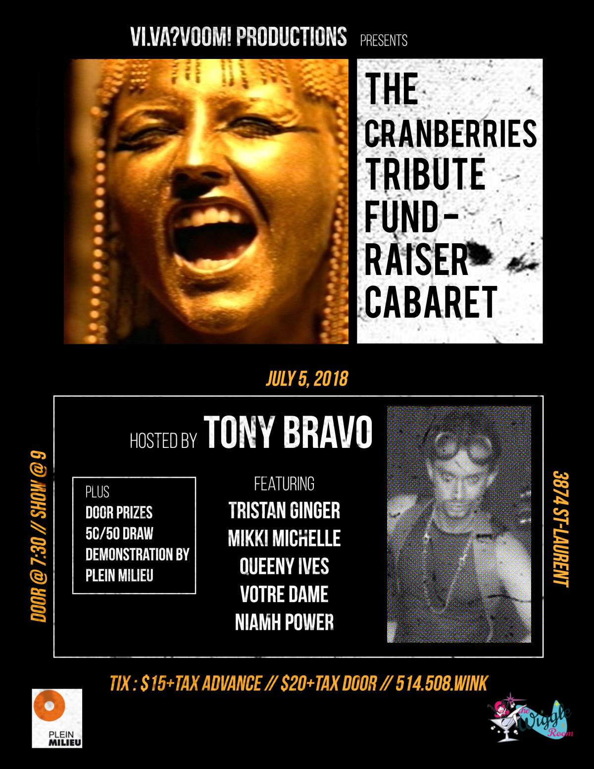 The Cranberries Tribute Cabaret & Fundraiser for Plein Milieu - image