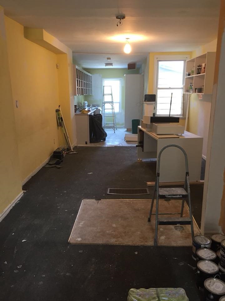 The renovations begin inside Blake Boultbee Youth Outreach Service on Saturday.