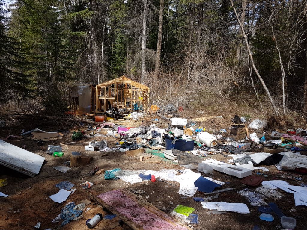 A large, illegal dump site near Peachland cleaned up by volunteers - image