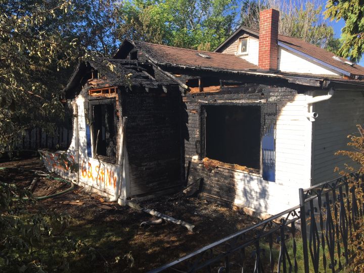 A suspicious house fire in the area of 133 Avenue and 62 Street Thursday, June 21, 2018 is being investigated by the Edmonton Police Service. 
