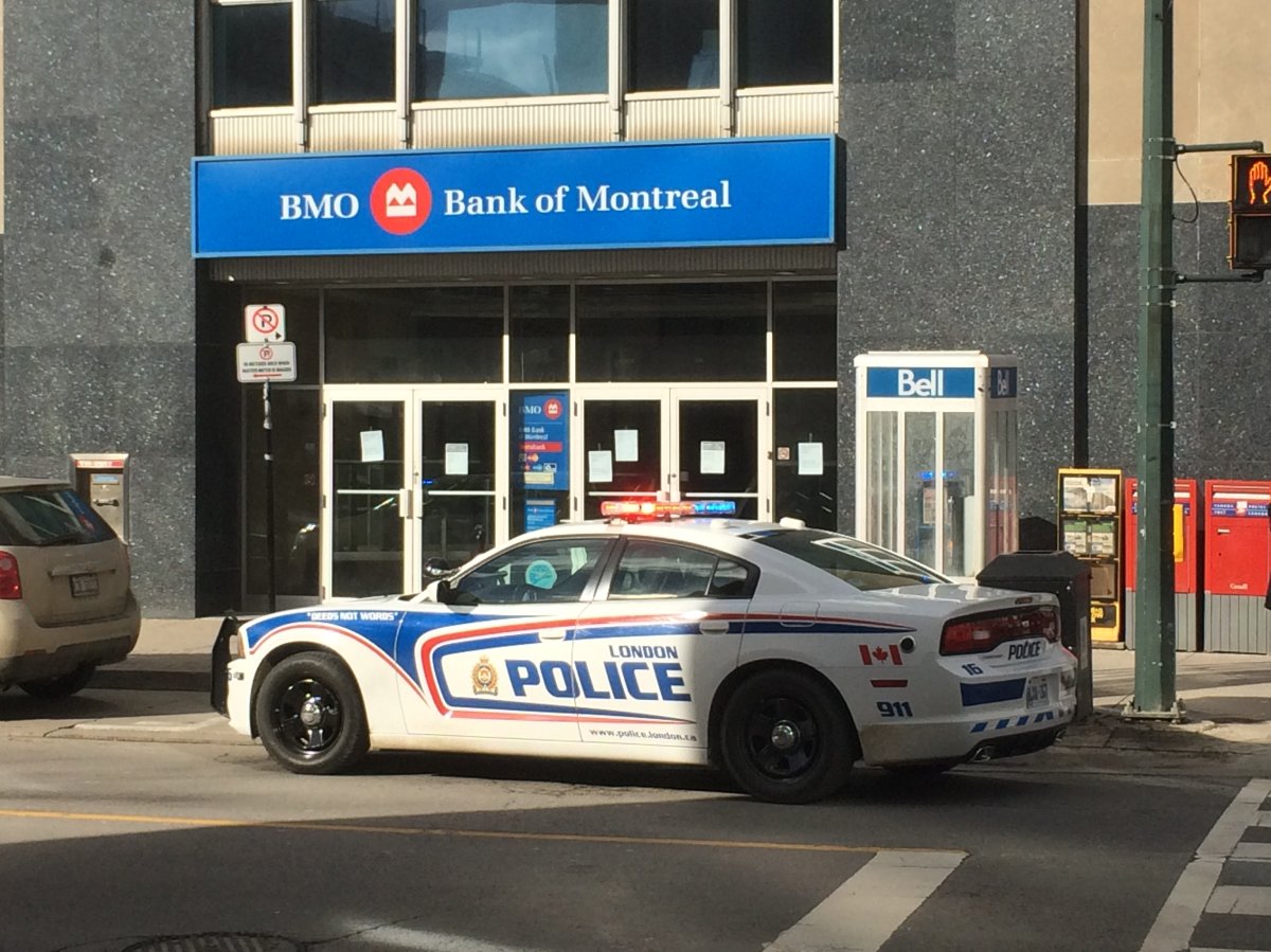 London police say they've charged a 30-year-old man in connection with Wednesday's incident at the Bank of Montreal at Dundas and Wellington Streets.