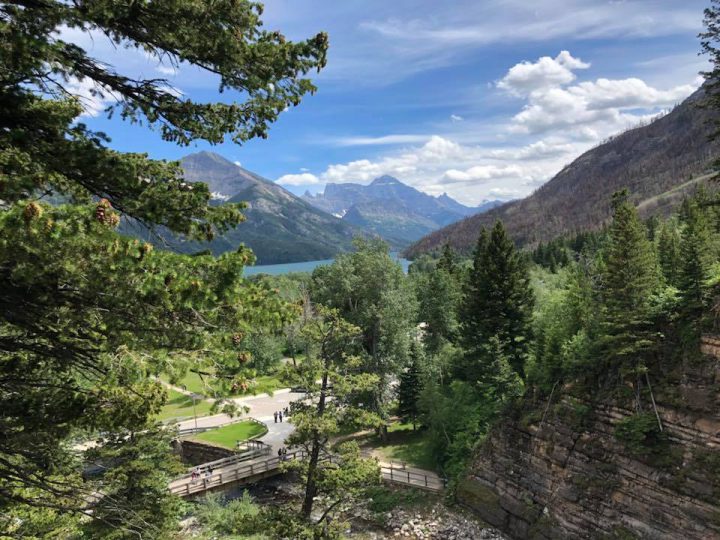 A teenage boy is in hospital after falling from a waterfall in Waterton Lakes National Park.
