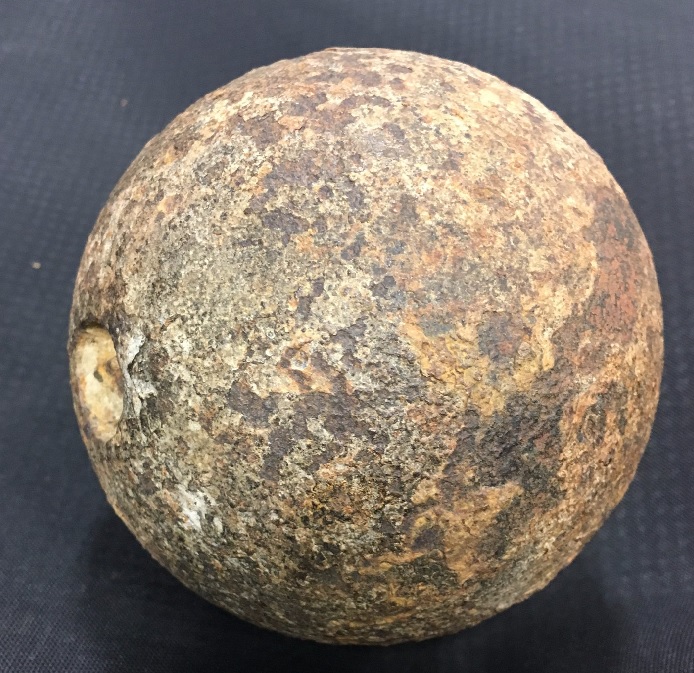 This nine pound cannonball was turned into Winnipeg Police as part of gun amnesty. 