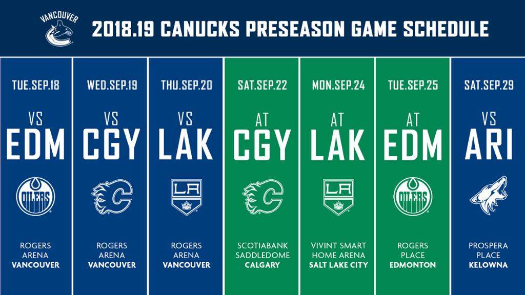 Vancouver Canucks to play pre-season game in Kelowna - image