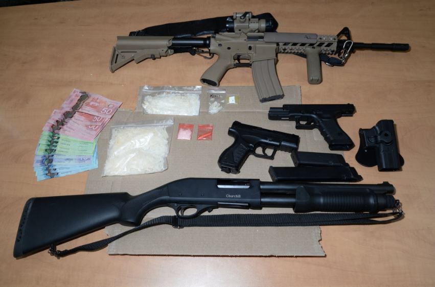 Guelph Police recovered drugs and guns from east end home. 