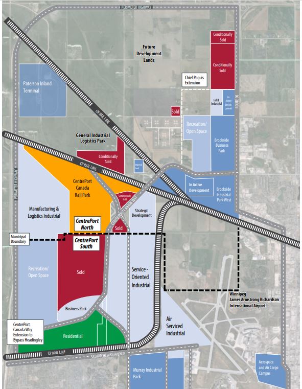 What CentrePort Canada could look like after a proposed rail park is built
