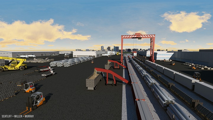 Conceptual drawings show what the $100 million dollar rail park and terminal at Winnipeg’s CentrePort would look like.